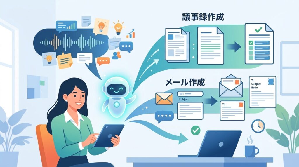 議事録・メール作成、実はAIに任せると楽になります